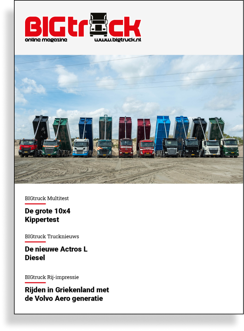 BIGtruck magazine Kippertest cover